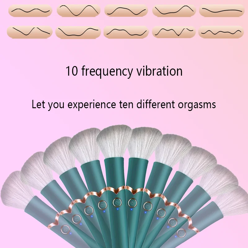 Bullet Vibrator G-spot Clitoris Nipple Irritator Dildo Vaginal Massager Adult Sex Toy Masturbation Makeup Brush For Women