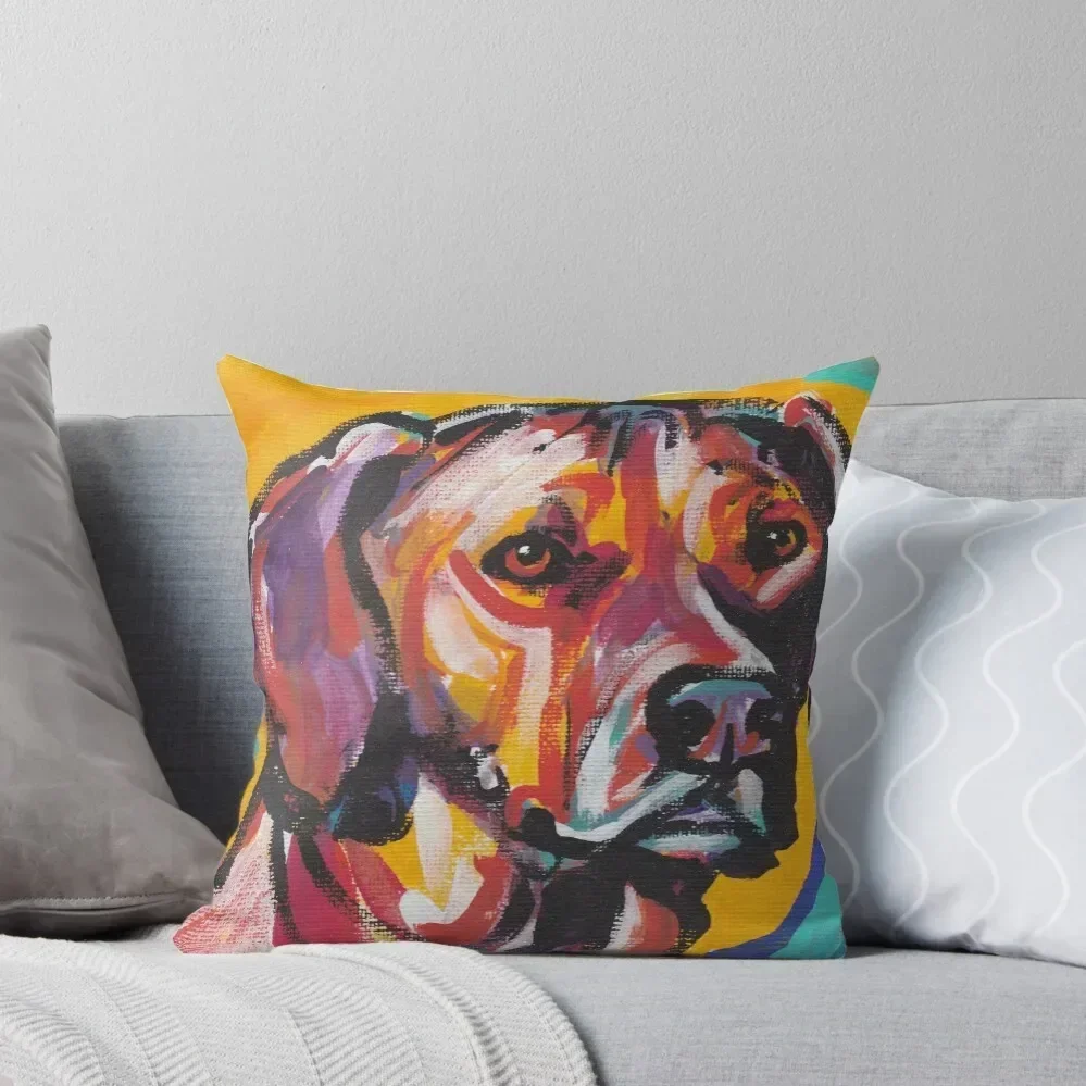 

Rhodesian Ridgeback Bright colorful pop dog art Throw Pillow Sitting Cushion pillow cover luxury Sofa Covers pillow