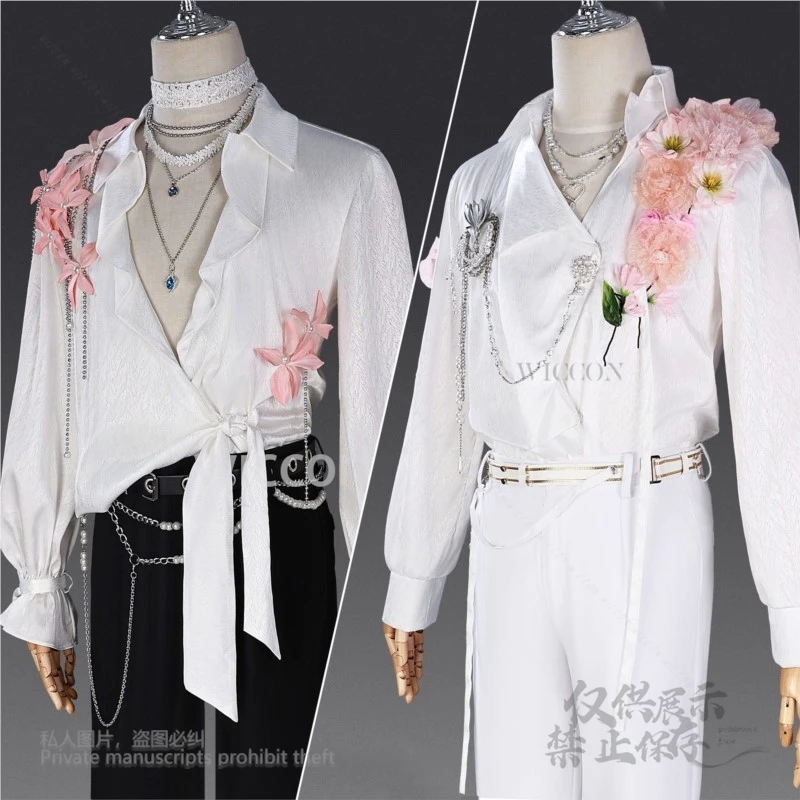 Caleb/Xavier/Zayne/Sylus 코스프레 의상 게임 사랑과 Deepspace 봄과 꽃 셔츠 복장 파티 롤 플레잉 루즈 탑 슈트