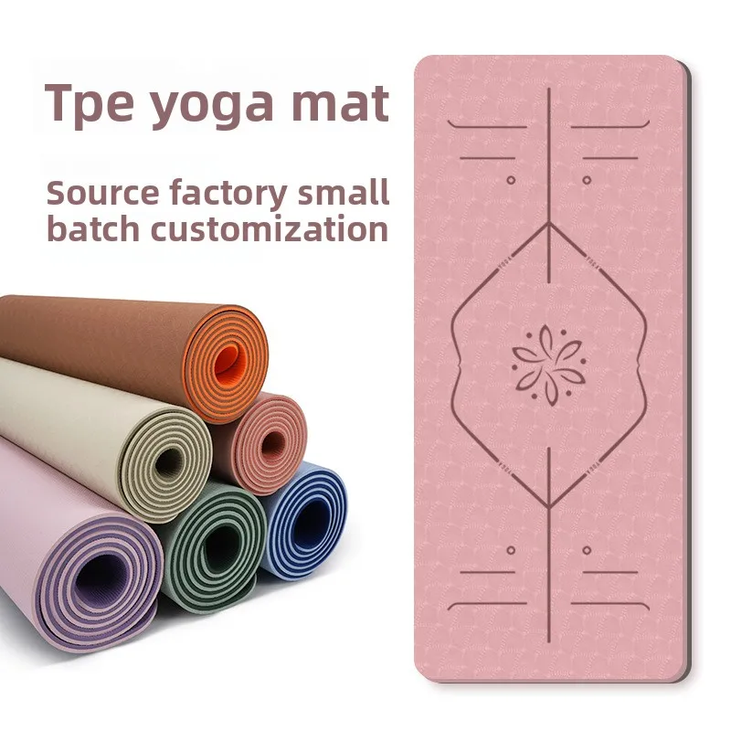 Non Slip TPE Yoga Mat Thickened Ten Millimeter Home Sound Damping Shock Absorption Jogging Dancing Exercise Mat Fitness