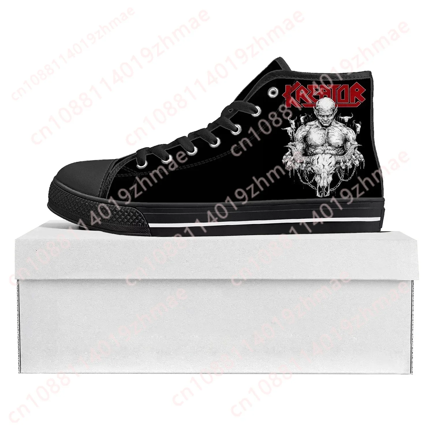 

Кроссовки Kreator Band High Top высокого качества для мужчин, женщин и подростков, кроссовки Gods of Violence, парные кроссовки, обувь на заказ, черные