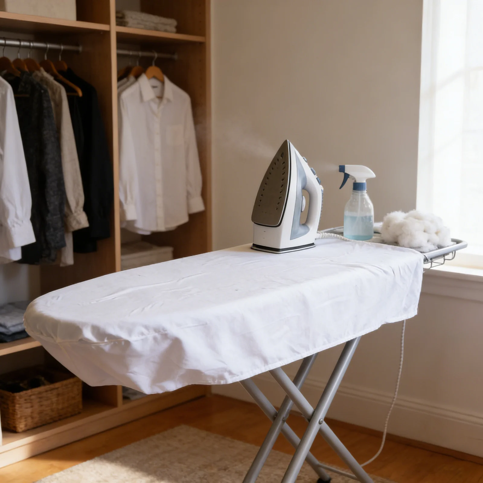 

Heat Resistant Table Top Ironing Board Cover 58.95 X 31.44 Inch White Quilted Insulating Pad Anti-Scald Protection for Home Use