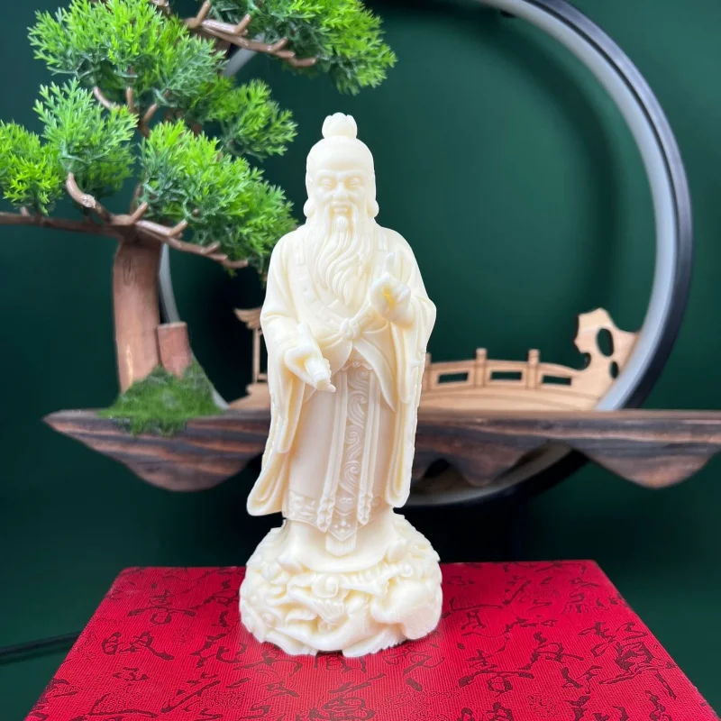 Ivory Nut Bodhi Fruit Carving Taoist Founder Lao Zi Crafts Decoration Home for Office and Car Decorative Gifts