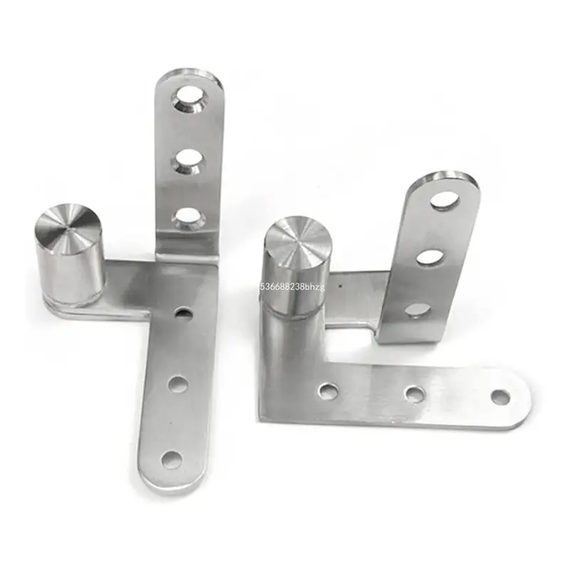 Stainless Steel Door Hinges Heavy Duty Pivoted Hinge Adjustable for Gap Shaft Up and Down Door Hinge Silent Dropship