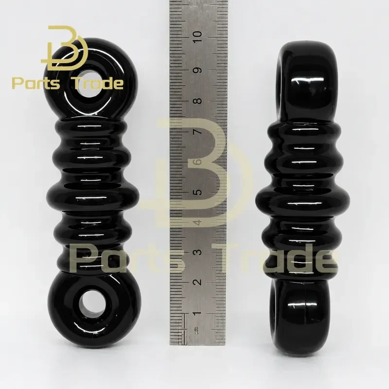 2 Pcs High Frequency Porcelain Glass Insulator Receiving Antenna for Communication Radio Brown and Black 85-90MM