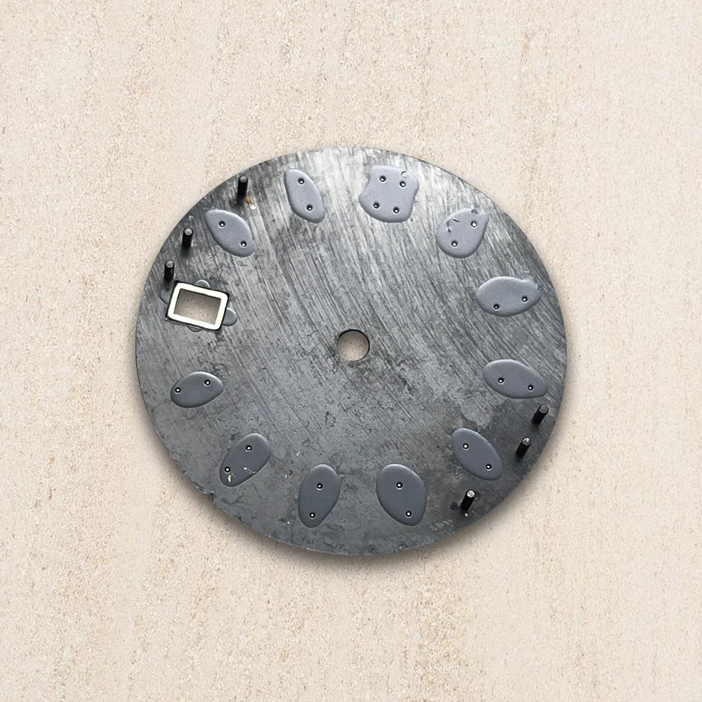 28.5mm S Logo Dial  For NH35/NH36/4R/7S Automatic Movement Green Luminous Watch Modification Accessories