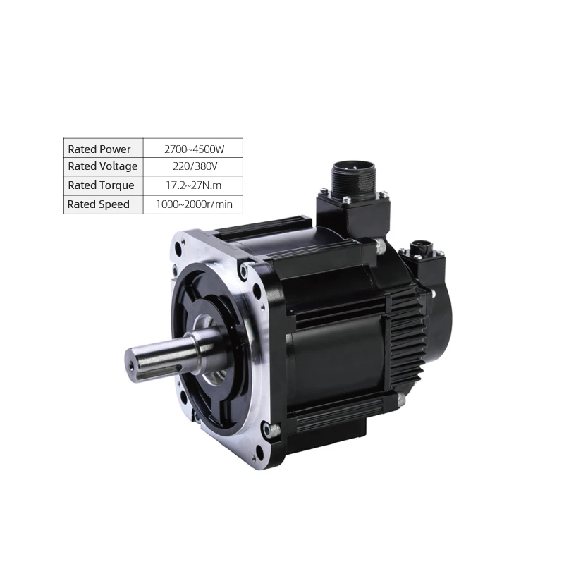 PrimoPal 180mm Servo System Encoder 220V 380V 3KW 4KW 3phase Rs485 Precision Stabilizer Digital CNC AC Servo Motor With Gearbox