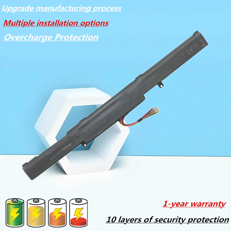 Bateria do portátil de Asus, R752LJ, R752LJC, R752LK, R752LN, R752LX, F751, F751L, F751LA, F751LV, F751LD, F751LDV, F751LJ, F751LK