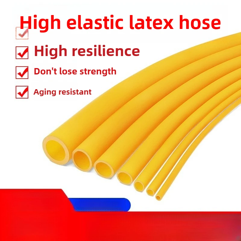 

Laboratory Latex Tube & High-Elasticity Yellow Rubber Hose - Tourniquet, Slingshot Bands, Medical/Sport Use