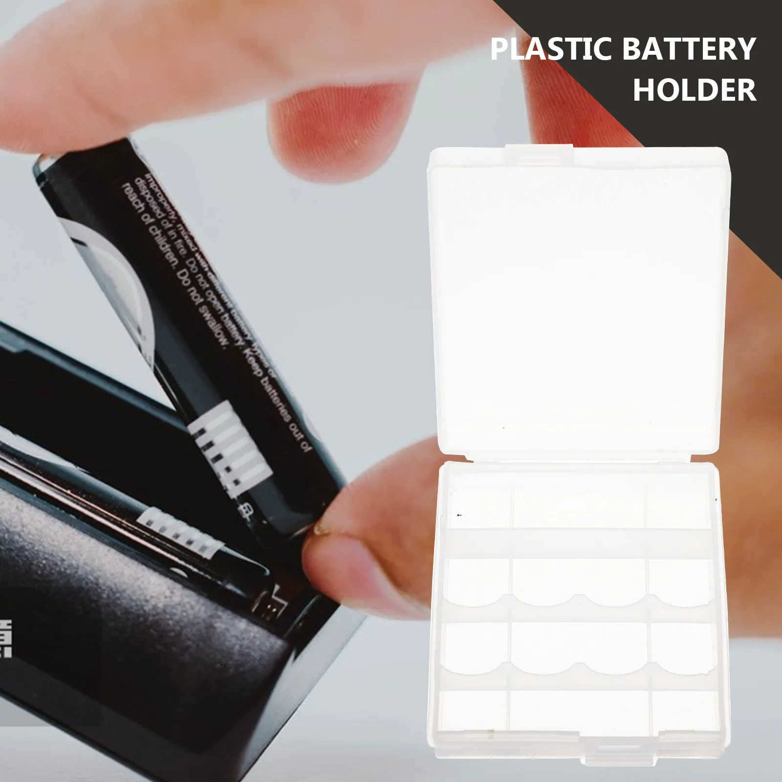 

10Pcs Portable Case Strong Plastic Material Long-Lasting Use for Storing Aa Aaa Batteries Safely and Neatly