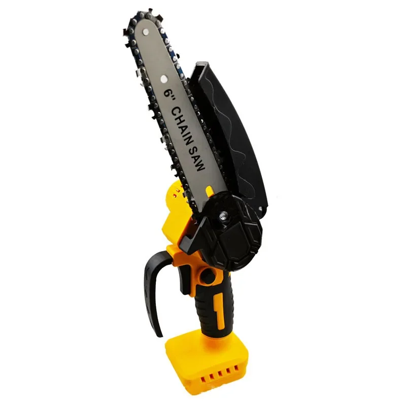 Electric Chainsaw Cordless Chain Saw 6 Inch Pruning Cutting Garden WoodworKing Power Tools for DeWALT18V Battery