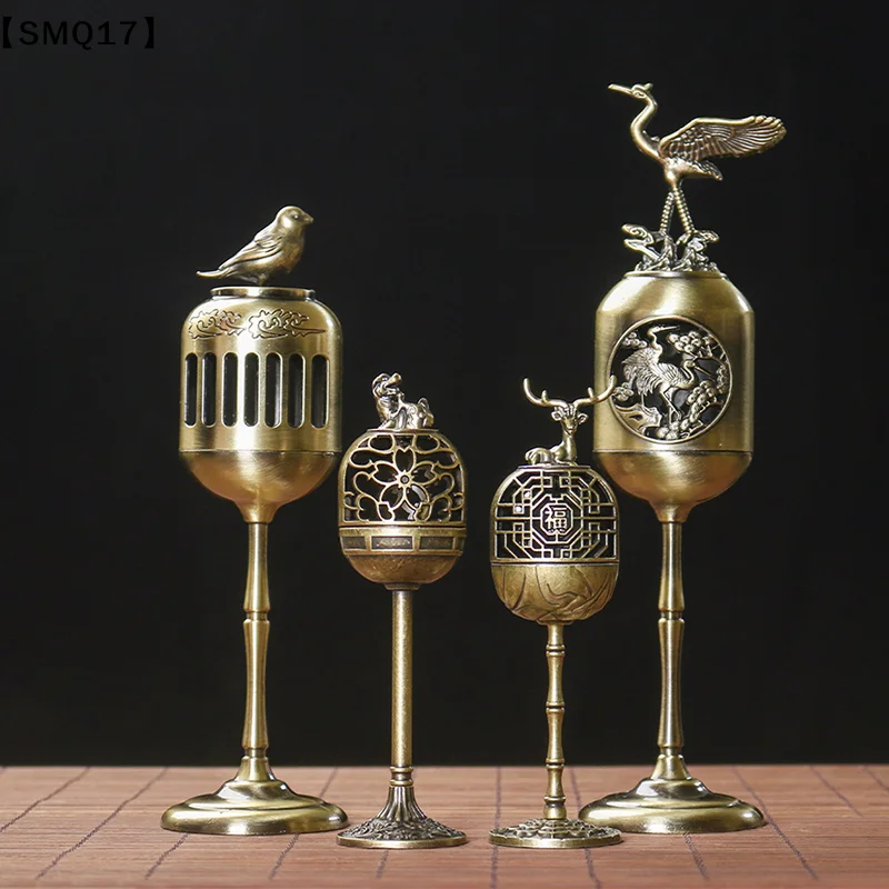 Magpie Hollow Lamp Sandalwood Fragrance Censer  Backflow Incense Holder Tea House Ornaments Study Room Home Decor【SMQ】