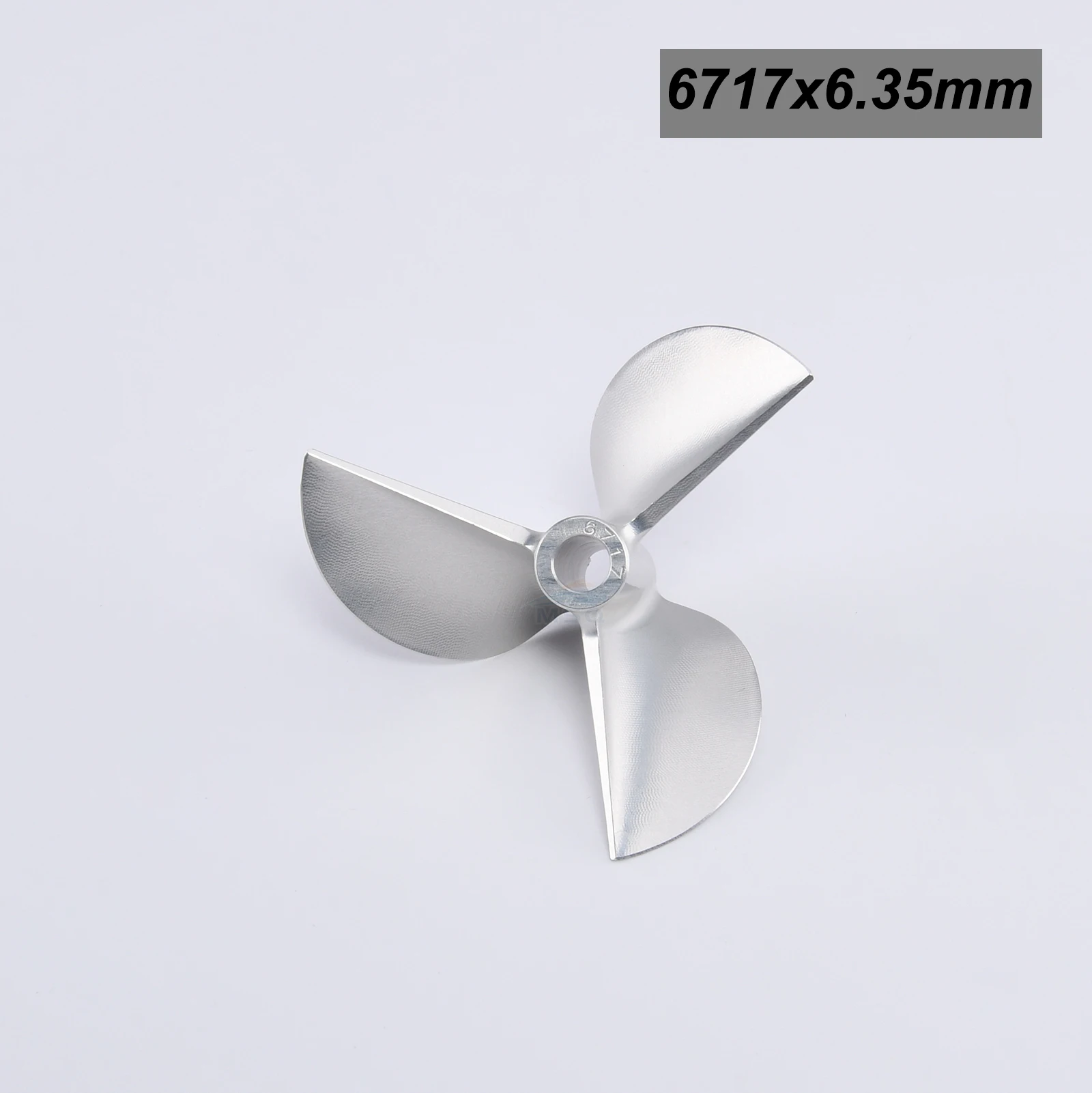 1pc RC Boat CNC 3 Blades Aluminum Propeller 6717/6917/7016/7616 High Precision Screw for 1/4" (6.35mm) Prop Shaft