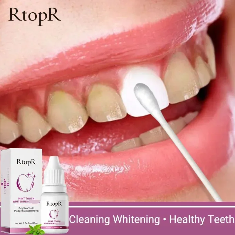 

RtopR Teeth Whitening Serum Remove Plaque Stains Dental Tools Bleaching Teeth Treat Oral Hygiene Cleaning Gel Fresh Breath Care