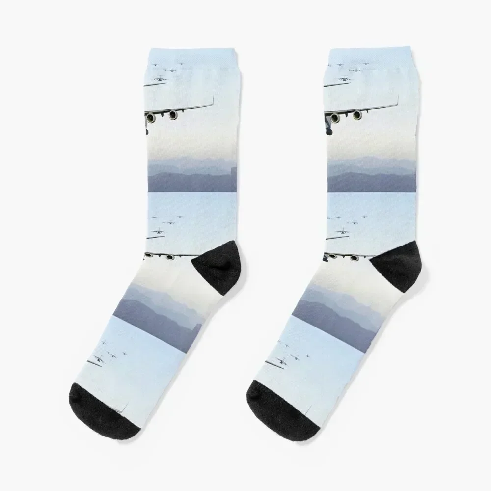 

C-17 Globemaster Socks Rugby Antiskid soccer winter luxe Woman Socks Men's