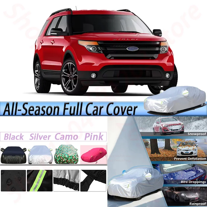 

For Ford Explorer 1991-2019 Waterproof Car Covers Outdoor Anti-UV Sun Shade Rain Snow Frost Protector SUV Cover Dust Proof