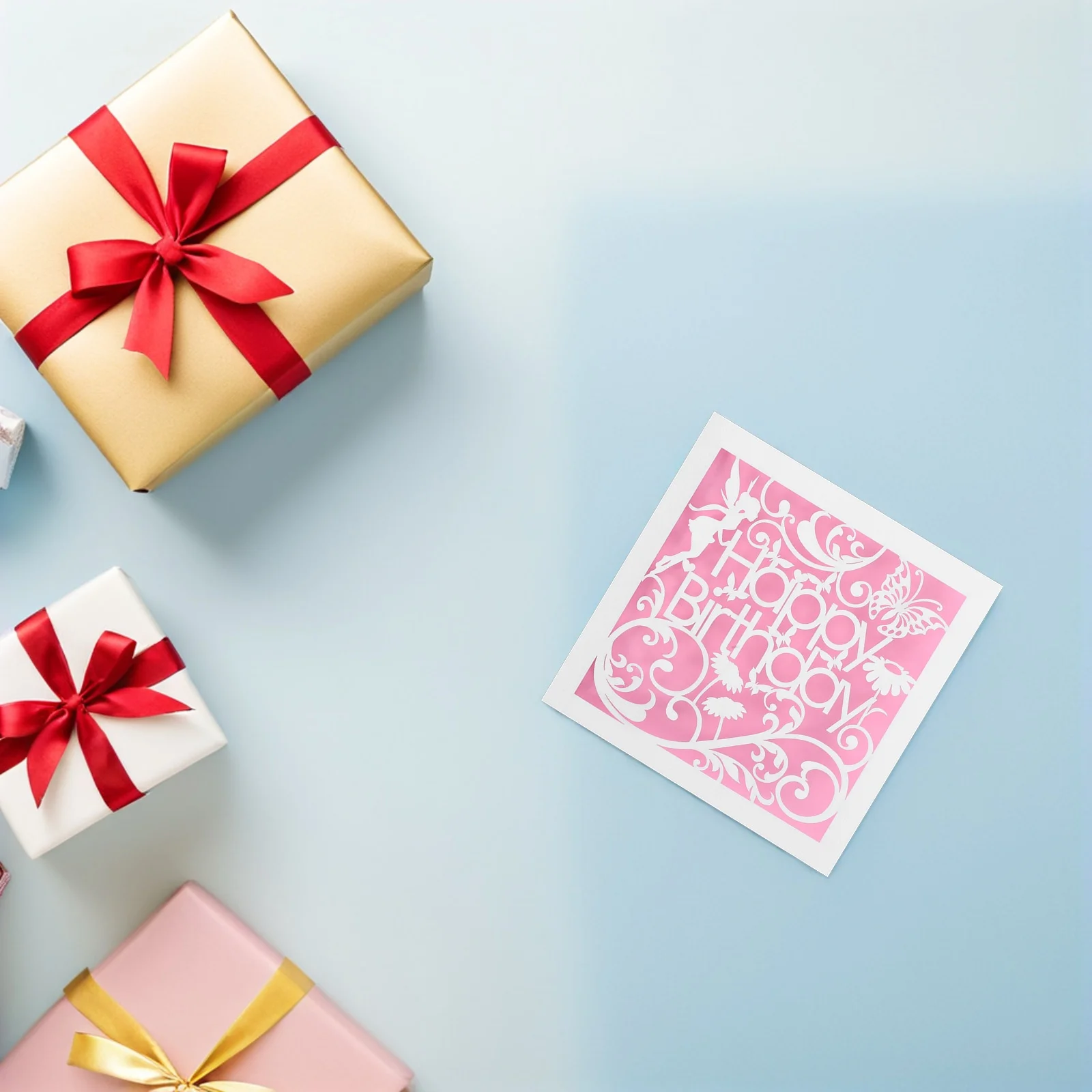 

10 Pcs Birthday Hollow Greeting Card Butterflies Butterfly for Friend Her Invitation Celebration