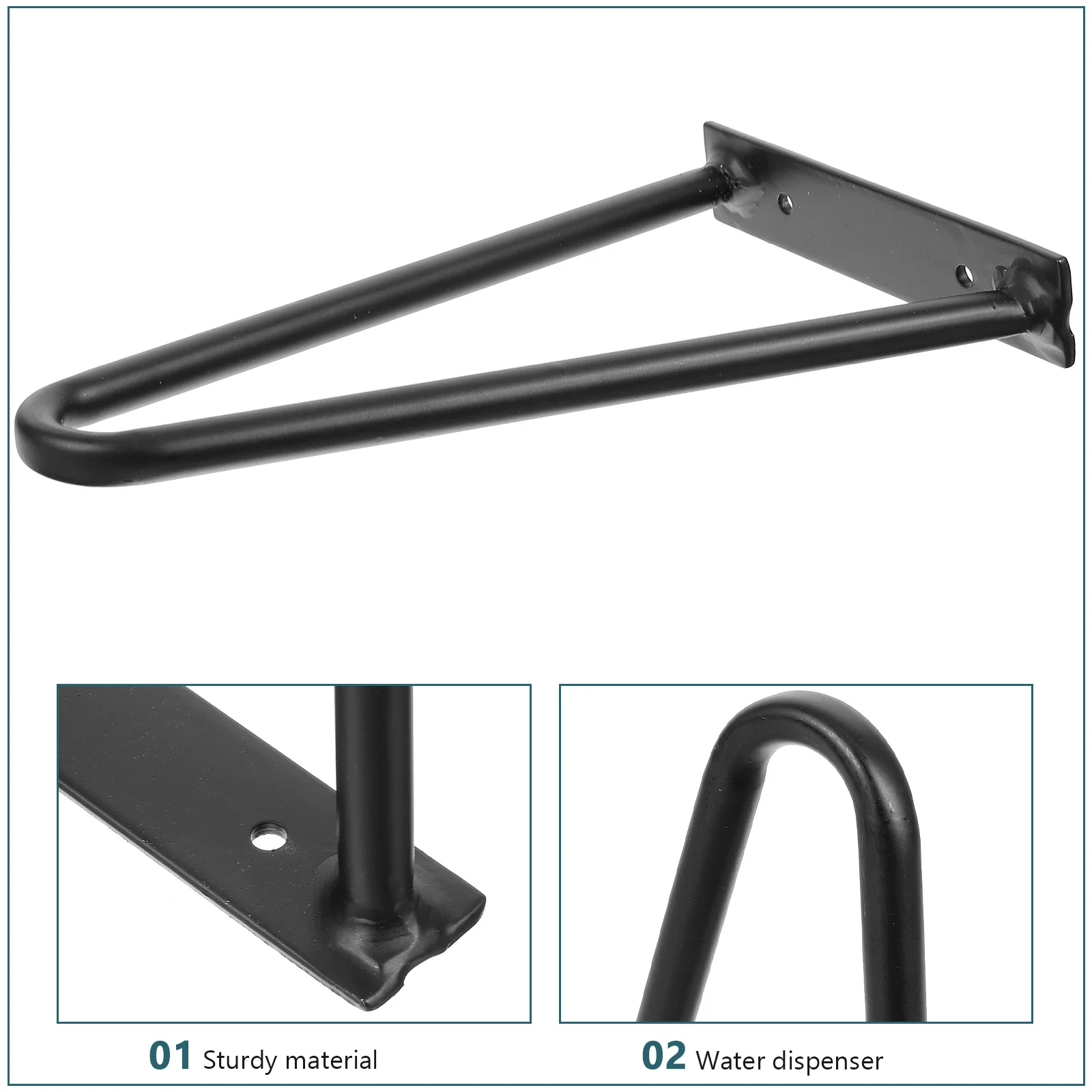 

4Pcs Metal Table Legs Hairpin Legs for Furniture Desk End Table Night Stand Unit Industrial Style Strong Support