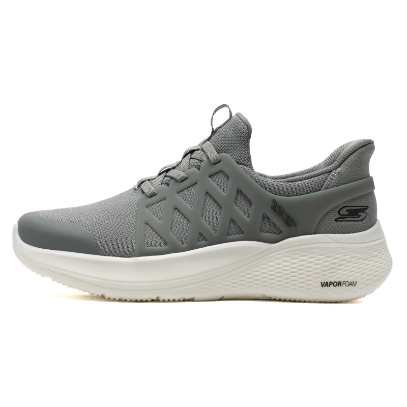 Skechers Men's Shoes, Fashionable and Trendy Sports Shoes, Fitness Training Running Shoes, Comfortable and Breathable Casual Shoes 118308-Gry
