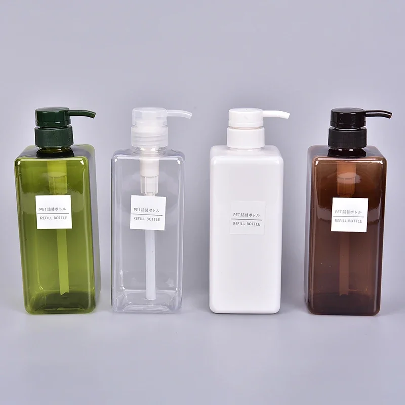 650ml Plastic Empty Pump Dispenser Bottle Shampoo Lotion Shower Gel Bottle