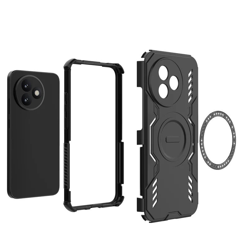 Casing Bagian Tarik Magnetik untuk Xiaomi Redmi K80 Ultra Penutup Casing Pembuangan Panas untuk Redmi K80 UltraFunda Penutup Belakang
