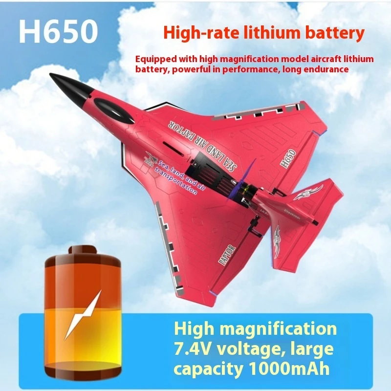 新型H650大型RC飛行機 防水・耐衝撃 陸上・水上両用 ラプターRCラプター 固定翼フォーム航空機 アウトドアグライダー