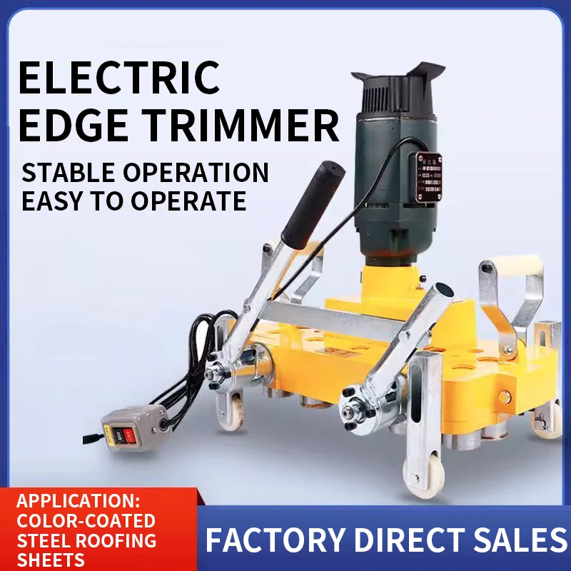 

Electric Edge-Cutting Machine for Color-Coated Steel Roofing Tiles Aluminum-Magnesium-Manganese Sheet Seaming Machine with Edge-