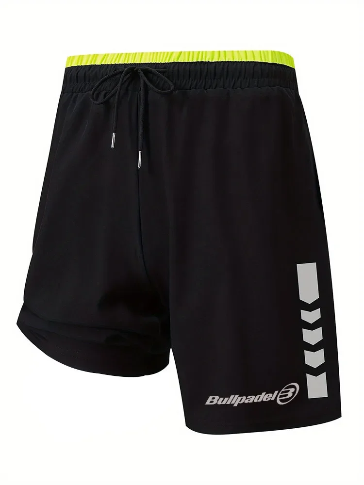 Bullpadel Heren Casual Sport Shorts Comfortabele Ademende Zomer Tennisshort Heren Hardloopfitness Tennisshort 2024