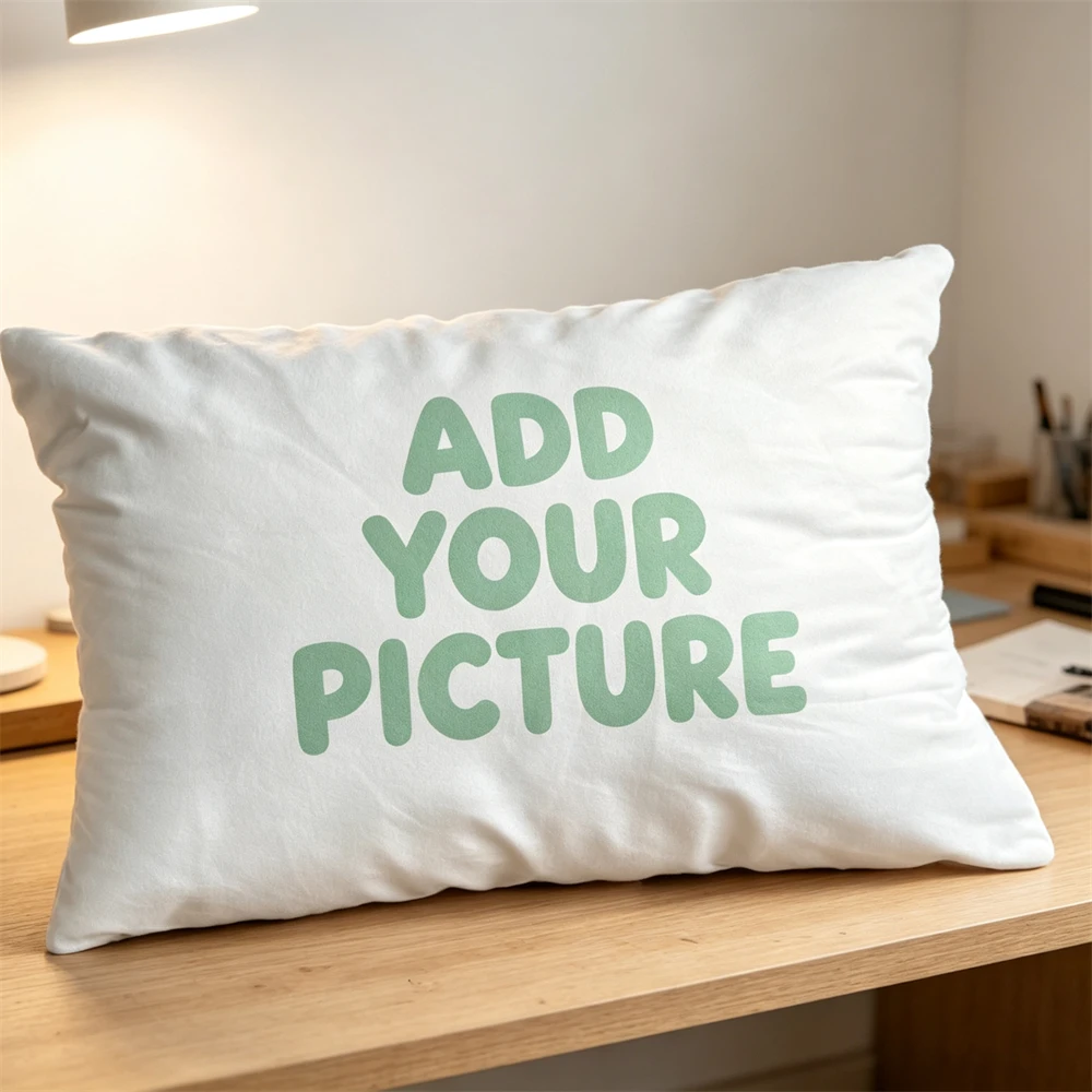 Custom Photo Pillowcase Personalized Picture Pillow Cover with Zipper for Sofa Couch Decorative Throw Pillow Case No Insert