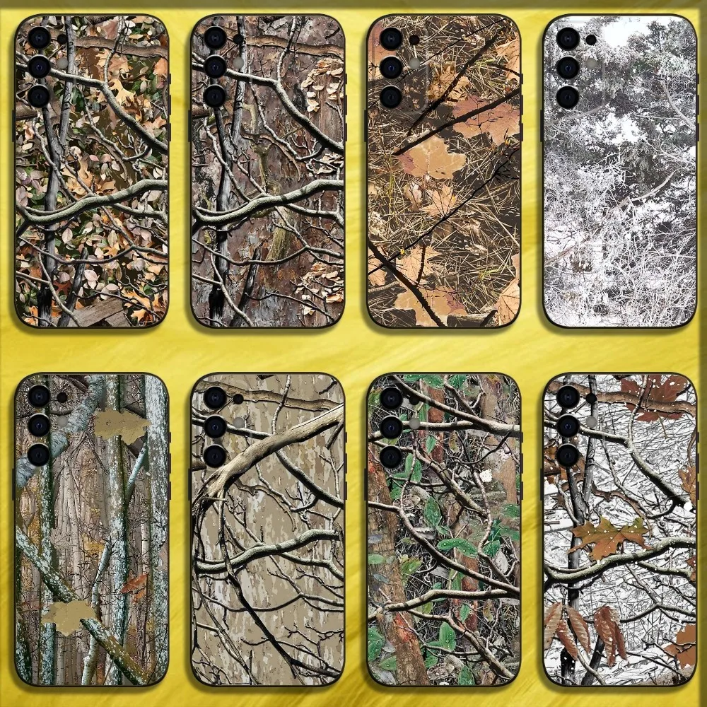 

Hunting Camouflage Pattern Phone Case For Samsung S24,S21,S22,S23,S30,Ultra,S20,Plus,Fe,Lite,Note,10,9,5G Black Soft Cover