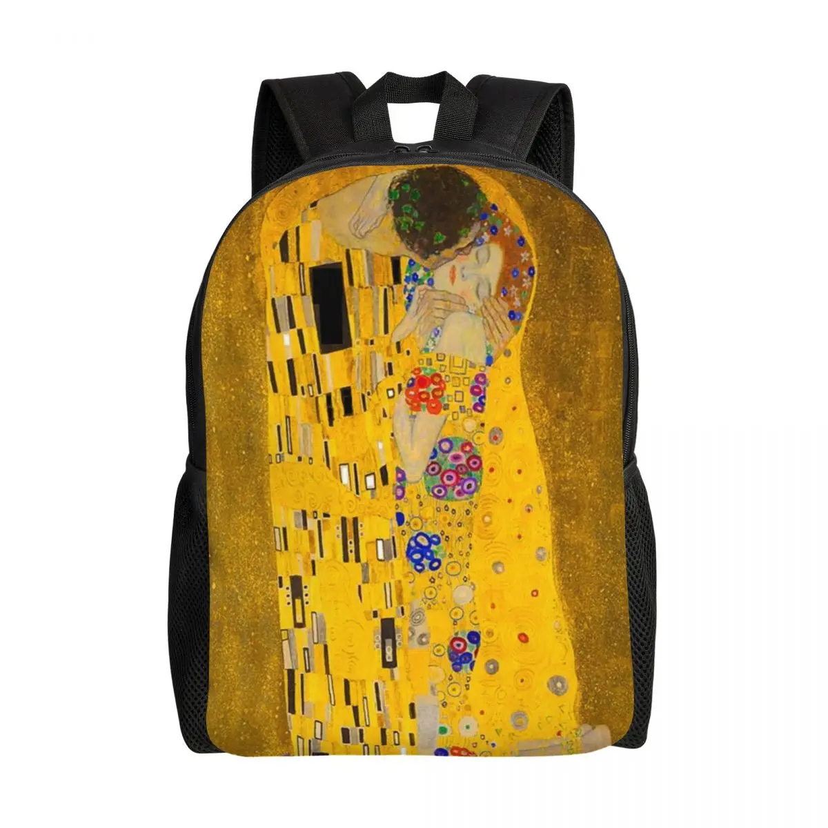 Personalized The Kiss By Gustav Klimt Backpacks Men Women Casual Bookbag for College School Symbolism Art Bags