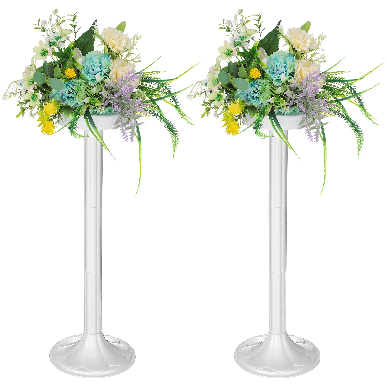 

2 шт. Увеличенные по высоте (50 см) декоративные римские колонны для свадеб, вечеринок, цветочных композиций, украшения крыльца и проходов, разборные