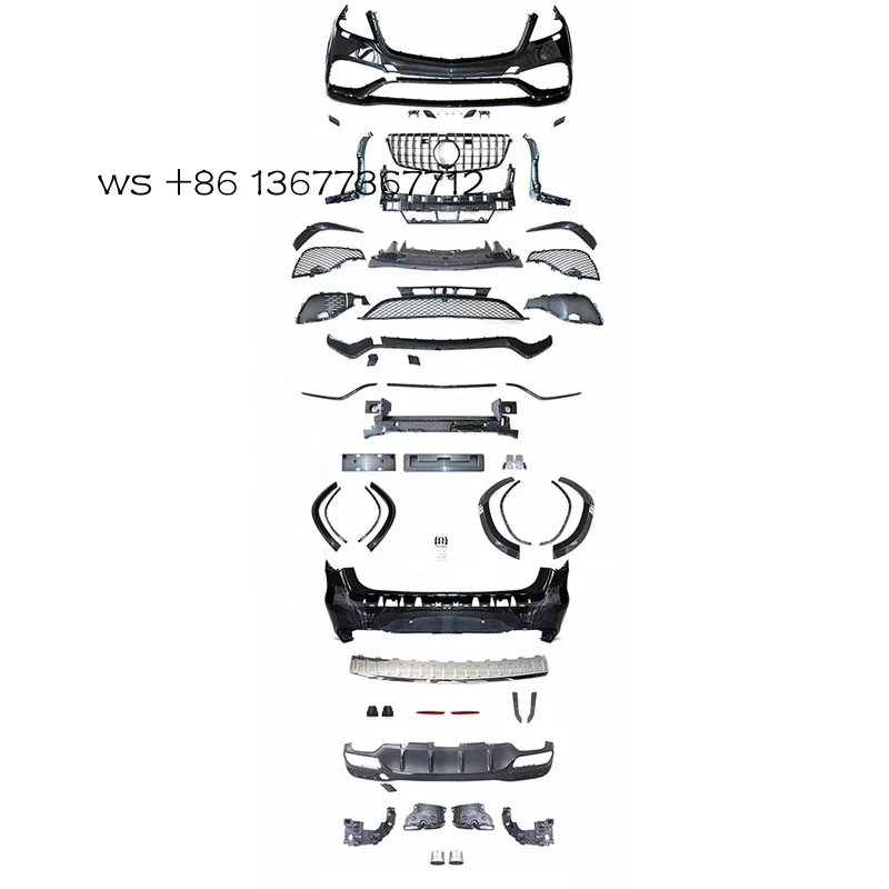 

Hot Selling Body Kit Wholesale Automotive Parts 2012-2015 GL400 GL500 Modified GLS63 CAR Bumper With Grille