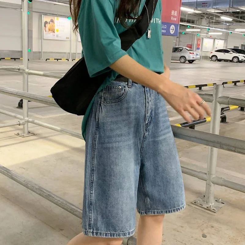 Shorts Women Classic Baggy Fashionable New Arrivals Clothes Vintage All-match Hot Girls Solid BF Korean Version Daily Sweet Chic