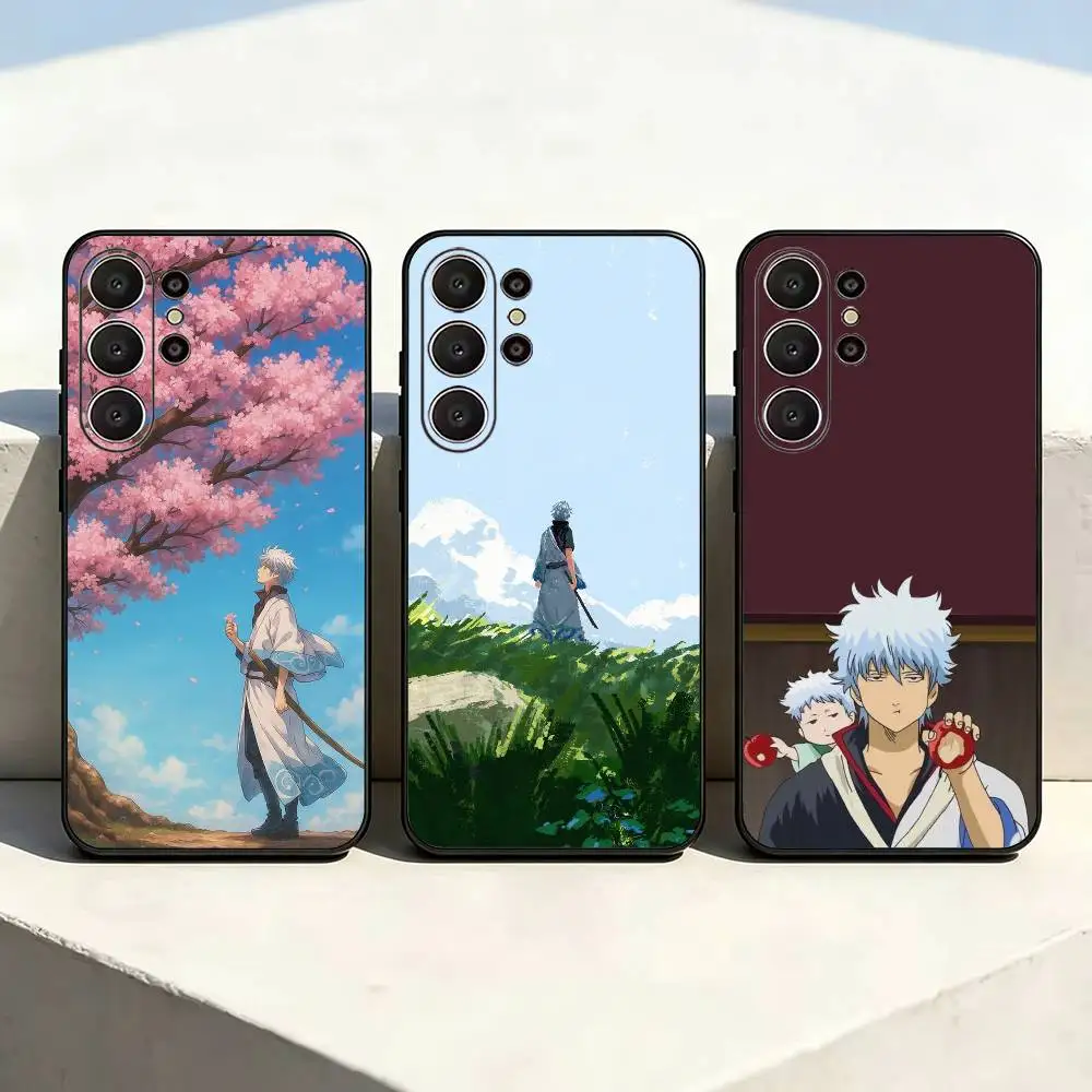 Absurd Gag Gintama-a Phone Case For Samsung S26,S24,S21,S22,Plus S23,S30,Ultra,S20,Fe,Black Soft Silicone