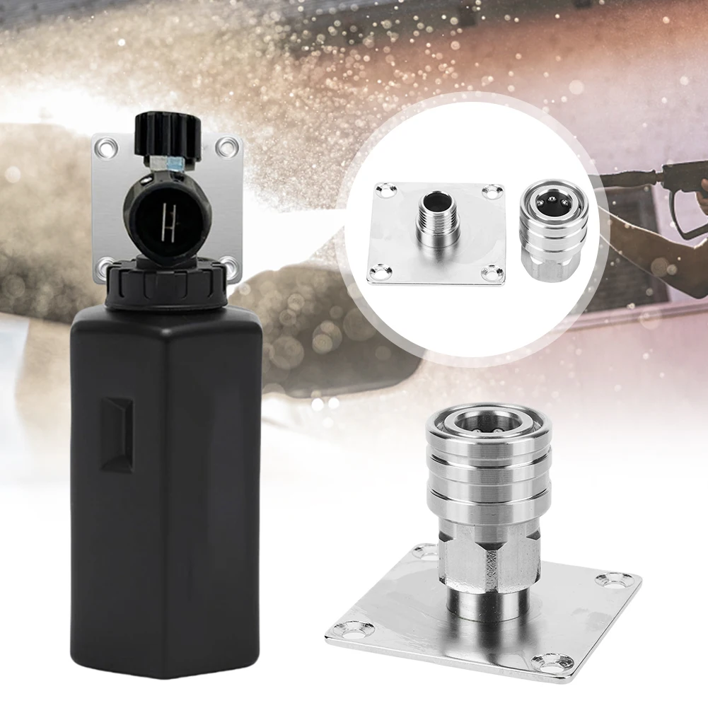 Wall Mountable Pressure Washer Accessories Stainless Steel Automatic Foam Cannon Holder Non Self-Locking Foam Cannon Wall Mount