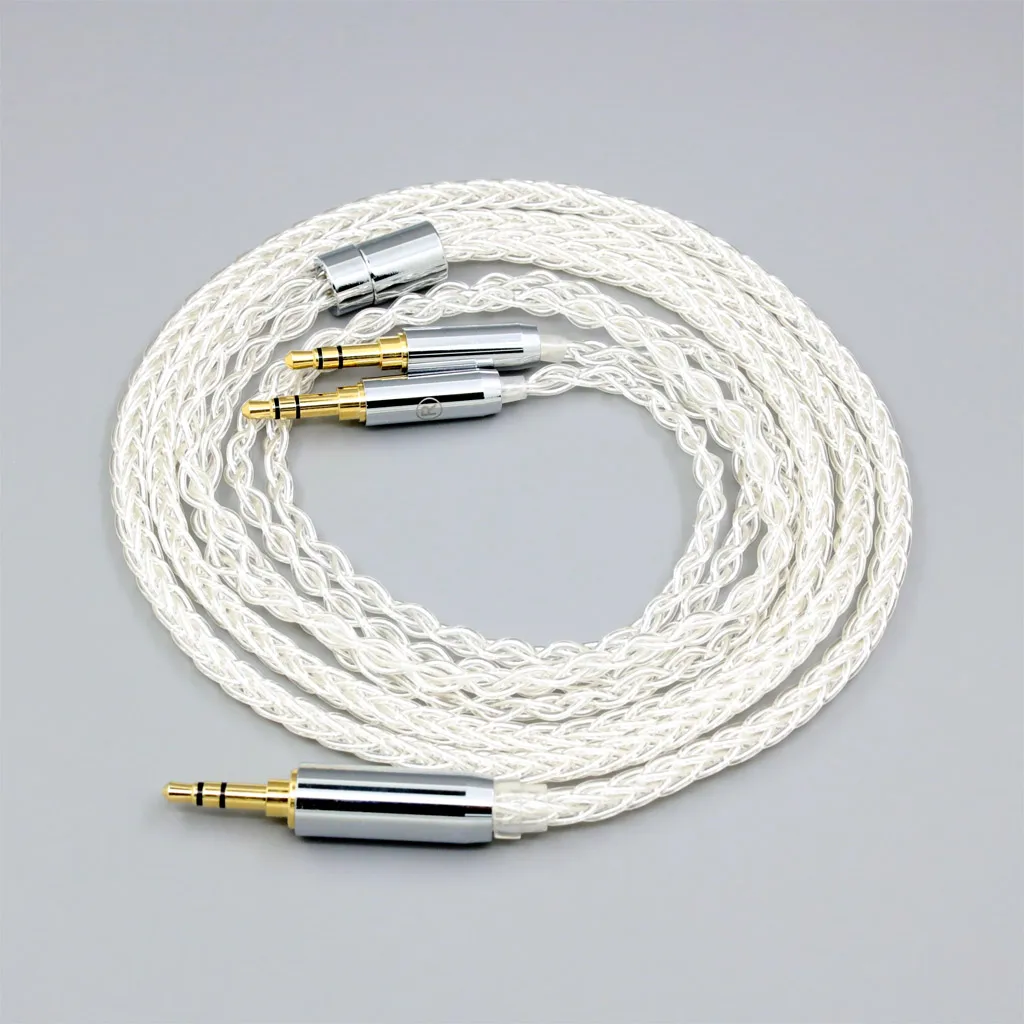 كابل سماعة pallphone من الفضة النقية ، 8 Core ، adium ، 7n ، مناسب لهاتف Onkyo A800 ، Philips Fidelio X3 ، سماعة رأس Kennerton Jord ، دبوس ، LN008390