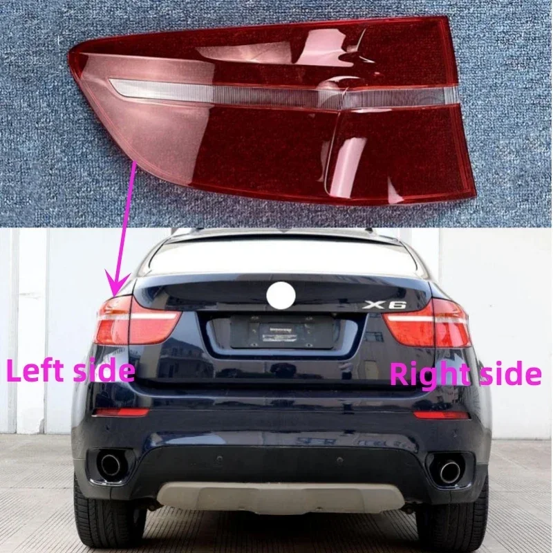 

For BMW X6 2008 2009 2010 2011 2012 2013 Rear Taillight Shell Brake lights Shell Taillight Glass Replacement Auto Rear Shell