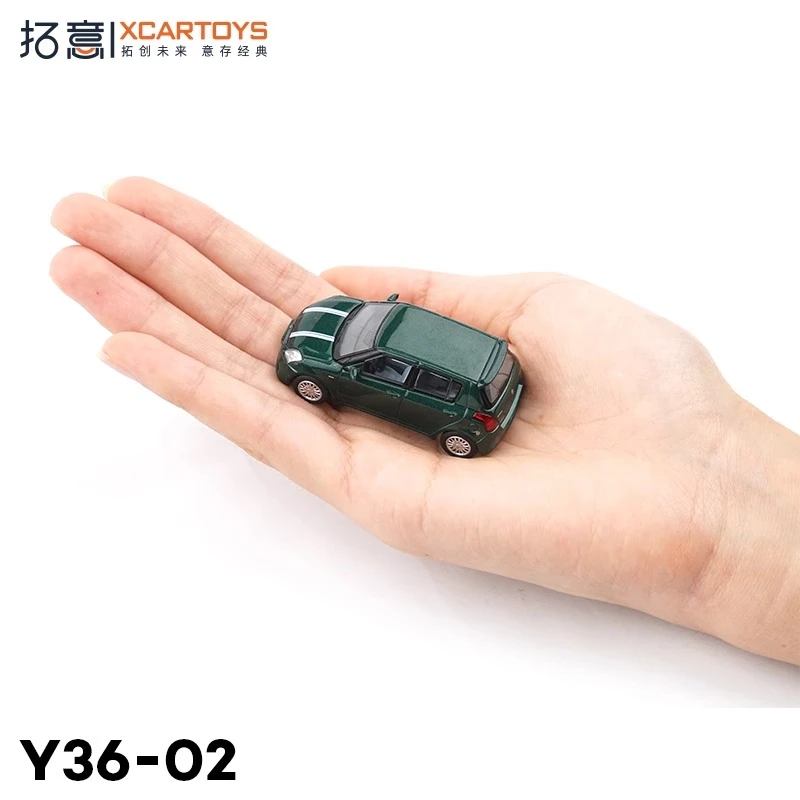 xcartoys-1-64-premiere-generation-suzuki-alliage-vert-fonce-modele-miniature-statique-decoration-adulte-cadeaux-d'anniversaire-de-vacances-pour-enfants