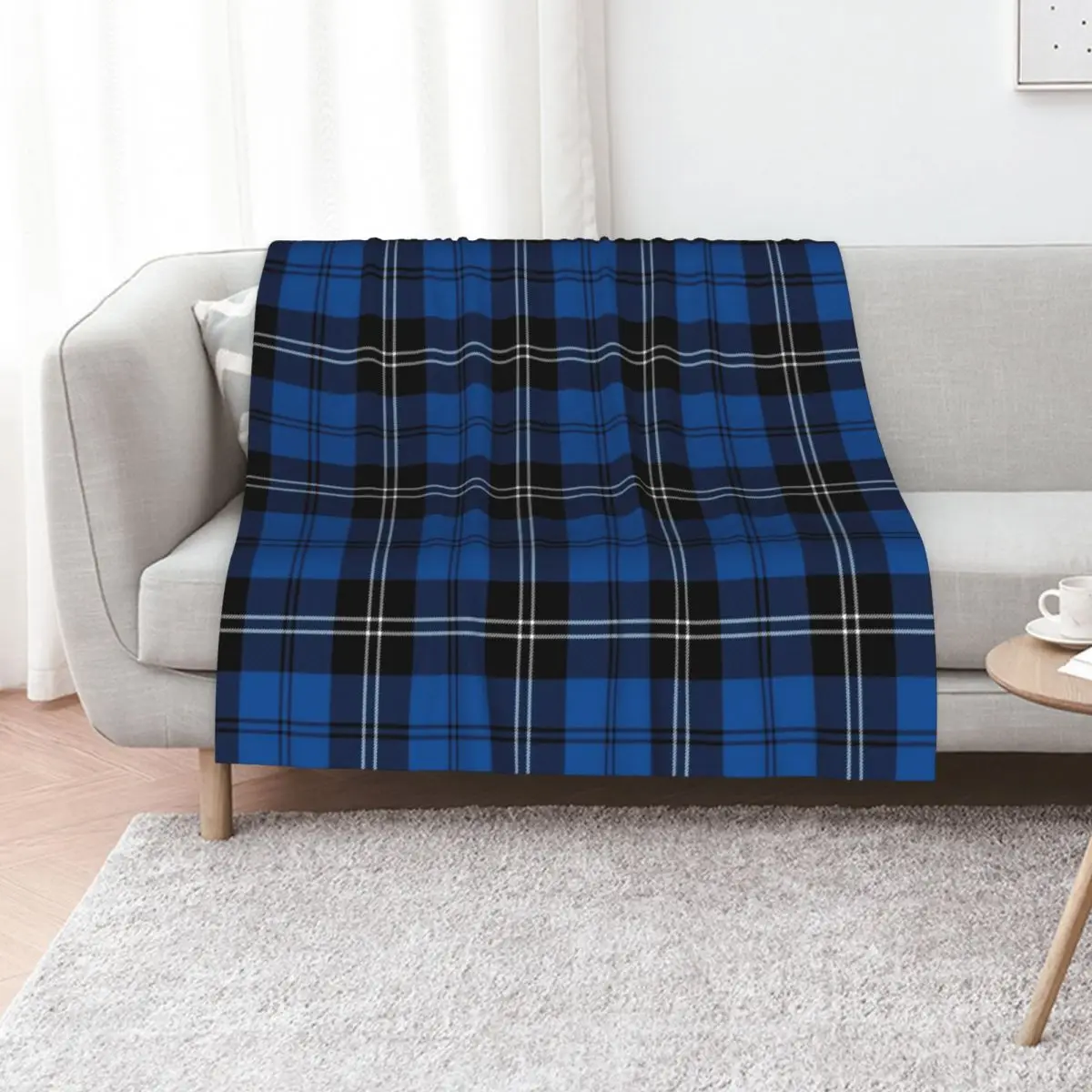 Ramsay Blue Ancient Tartan | Clan Ramsay | Cute Tartan Throw Blanket Soft Beds Luxury Throw Hair Fashion Sofas Blankets