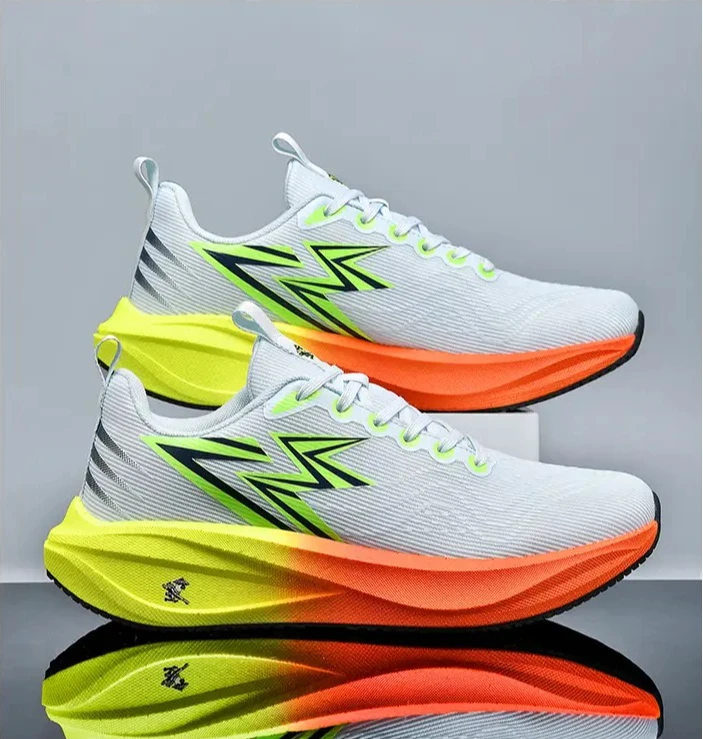 

New Marathon Air Cushion Men Sports Running Shoes Breathable men Lightweight Comfortable Athletic Nonskid Sneakers