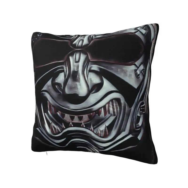 Japanese Ninja Samurai Warrior Pillow Case Decor Home Luxury Monster Hannya Tattoo Outdoor Cushions Square Pillowcase