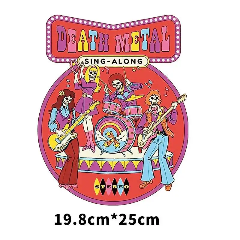 Funny Santa Claus Comes heat transfer From An Alien Printing Patches For Clothes Thermo-stickers For Children Halloween Print
