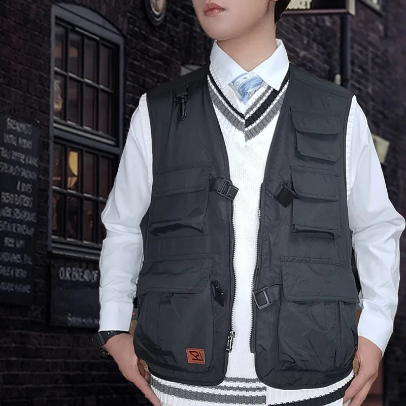 

Multi Pockets Vest Outdoor US Tactical Clothes Hiking Fishing Vest Mens Photographer Waistcoat Mesh Cargo Sleeveless Jacket Vest