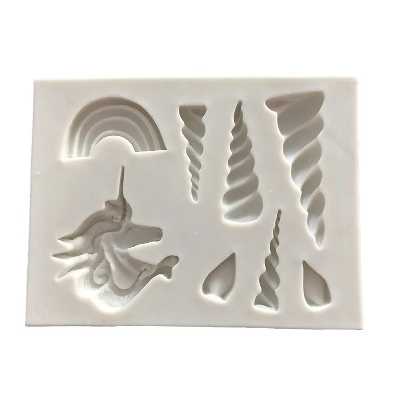 Unicorn Horn Ear Shaping Baking Clay Epoxy Cake Mould 15-649