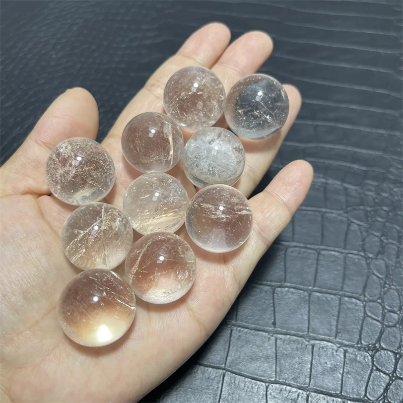 

20mm --25mm High Quality Natural clear white Quartz Crystal Sphere ball stand 10pcs/lot