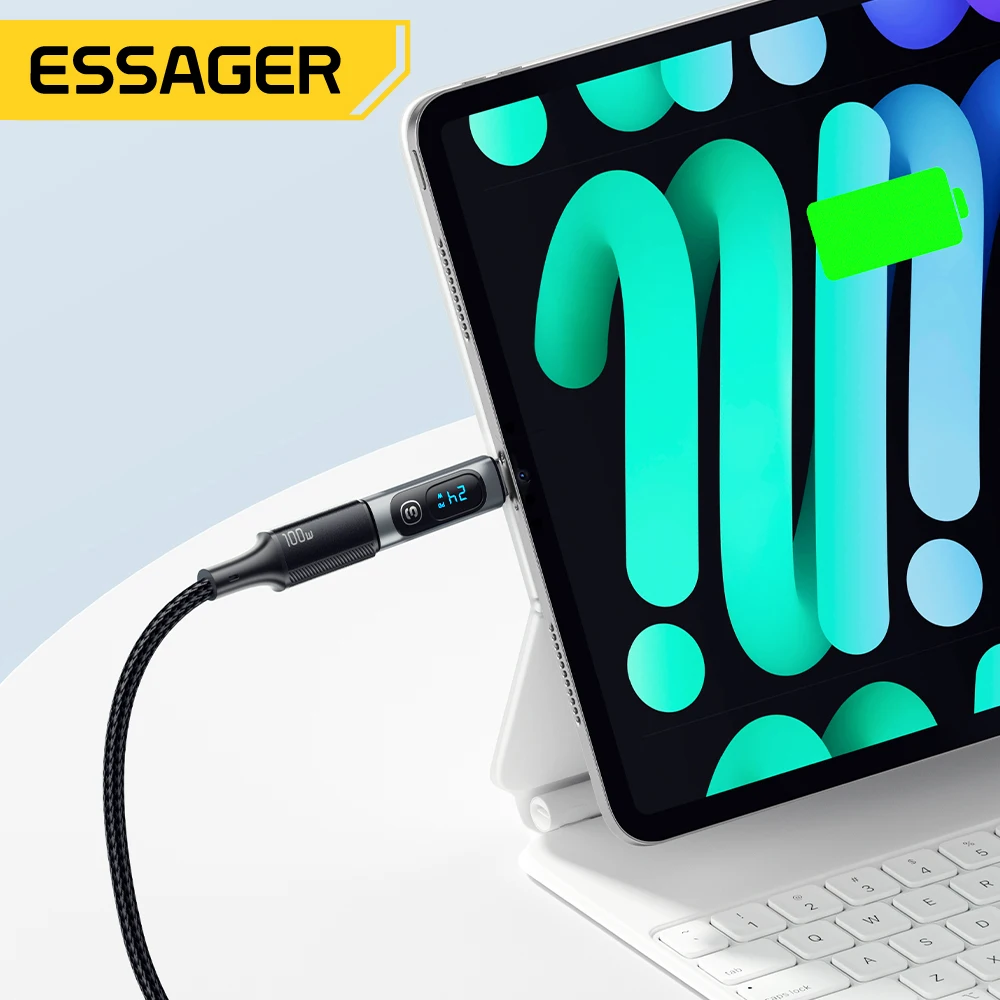 Essager USB C 3.0 OTG Adapter Type C To USB Type C PD 240W Digital Display Data Data Adapter 100W For Macbook Pro Air Samsung