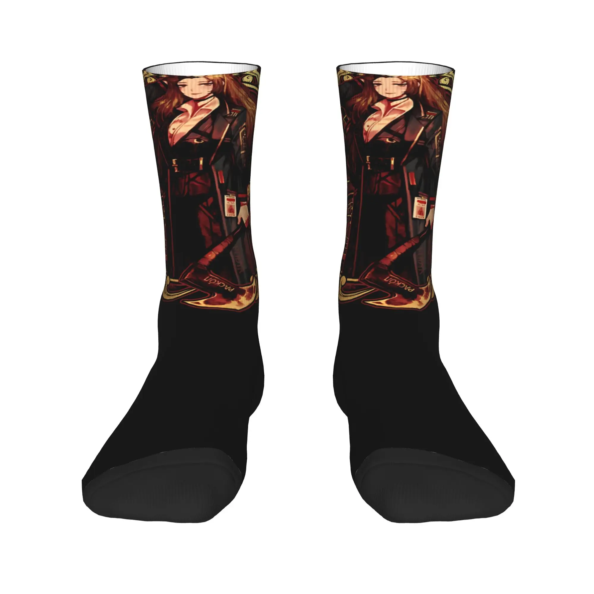 Men Socks Limbus Company Rodion Roulette Emblem Anime Gaming  Stockings Winter Gothic Quality Socks  Cycling Anti Skid Socks