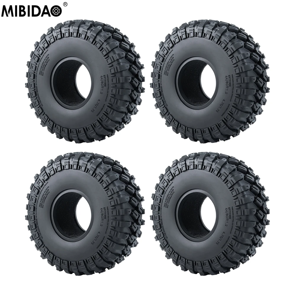 

Резиновые шины MIBIDAO 4 шт. 1,9 дюйма/2,2 дюйма, колесные шины для 1/10 Axial SCX10 90046 AXI03007 TRX4 TRX6 D90 RR10 Wraith RC Crawler Car