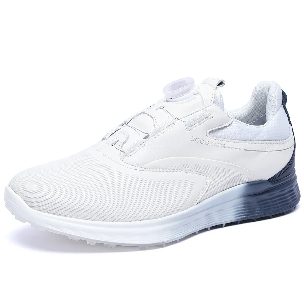 Chaussures de golf avec bouton pour hommes, design étanche, anti-ald, sports de plein air, série S3